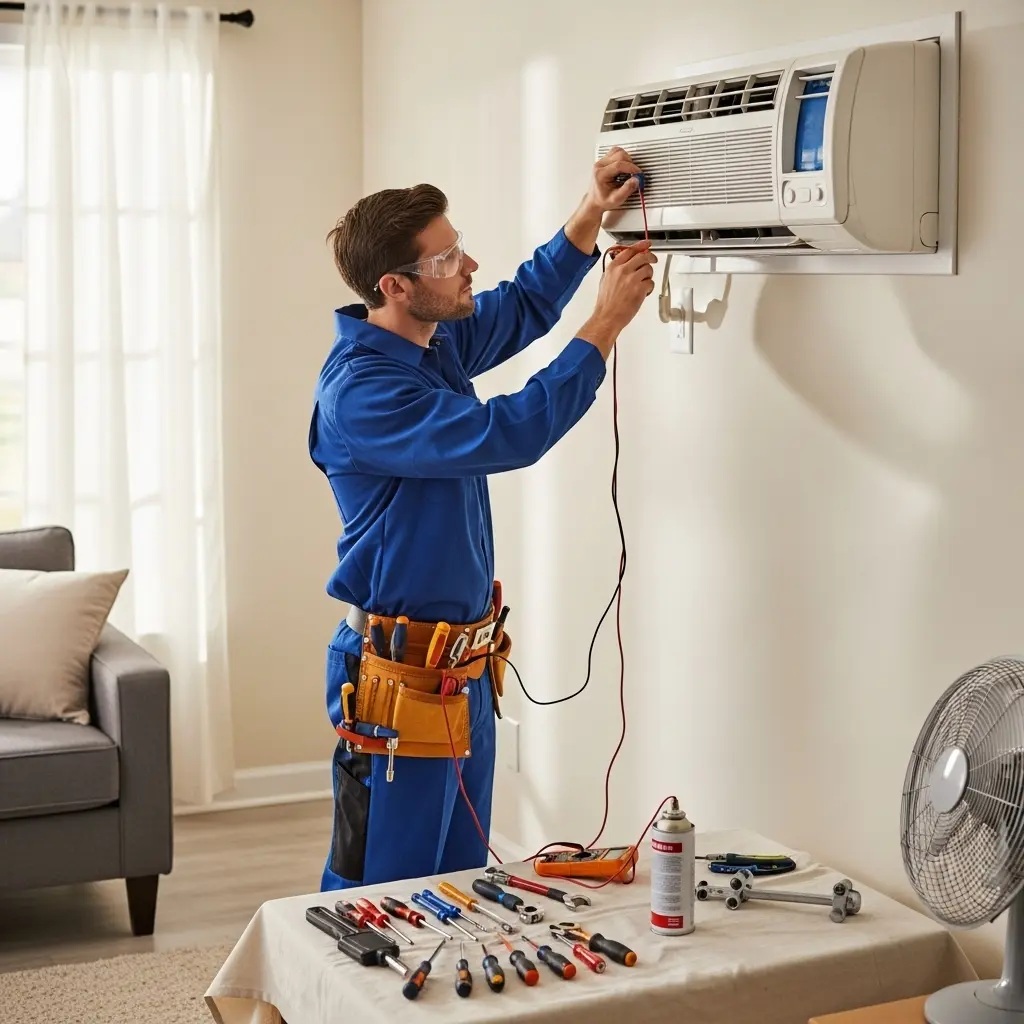 Alaşehir Grundig Grundig klima gaz dolumu ve bakım – Enerji verimliliği artırıldı. - Teknik servis örneği